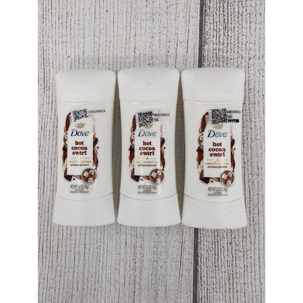 Dove Antiperspirant Deodorant 3-Pack 2.6oz Hot Cocoa Swirl Limited Edition